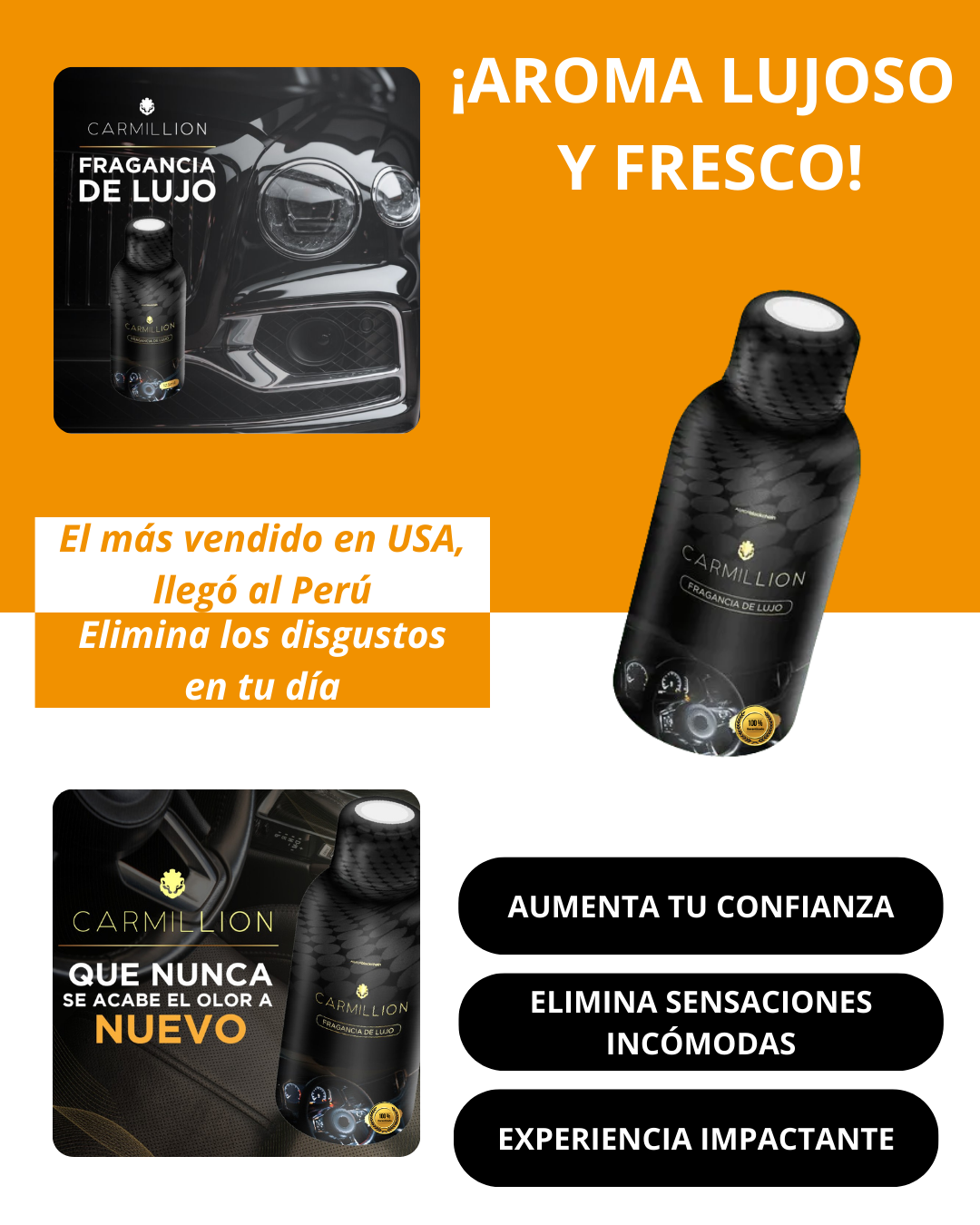 CARMILLION™ - FRAGANCIA DE LUJO PARA AUTOS 100% EFECTIVO