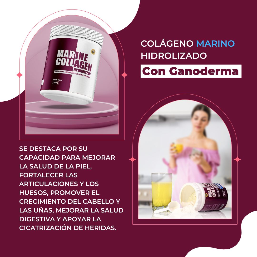 MARINE COLLAGEN PRO® - Colágeno Hidrolizado con Ganoderma